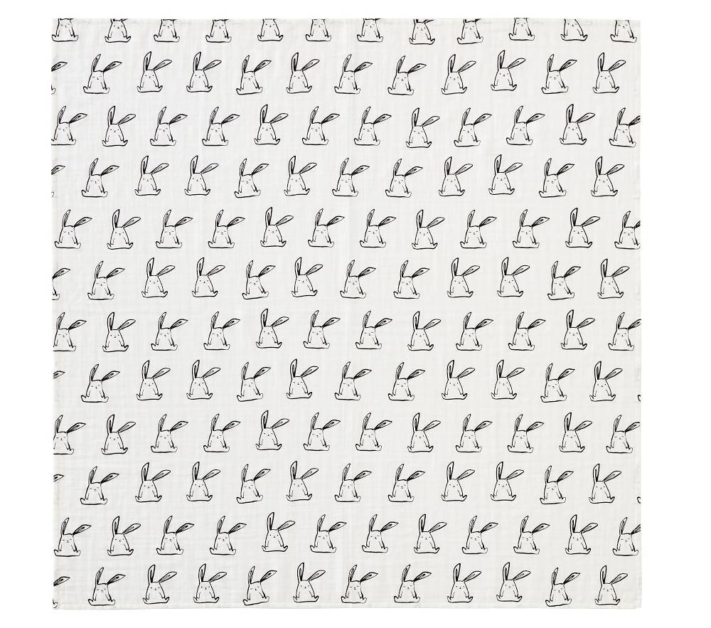 Organic Muslin Funny Bunny Swaddle
